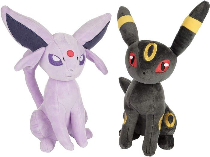 Jouet en peluche - YIBUJIAZU - Mentali et Noctali - Lot de 2 - 20 cm - Violet
