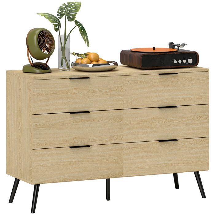 Commode 4 Tiroirs HOMCOM Style Bohème - 60x38x88.5 Cm En Bois Et Rotin