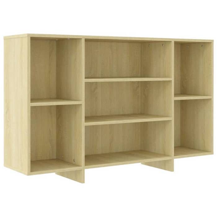Buffet - SONOMA - 120 x 30 x 75 cm - Bois dingénierie - 4 étagères - Design contemporain Buffet - SONOMA - 120 x 30 x 75 cm - Bois dingénierie - 4 étagères - Design contemporain