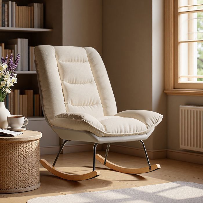 Fauteuil club cuir vintage et toile de jute