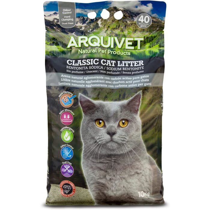 Comparer les prix de Litière Classic 10 Kg-Litière Agglomérante 100% Naturelle Avec Charbon Actif Pour Chats-Litière Pour Chats-Capacité DAbsorption
