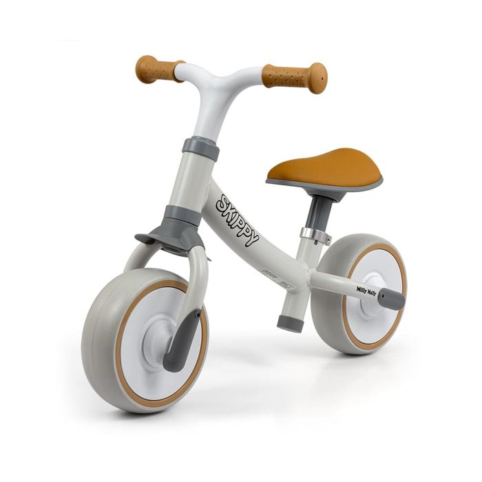 Draisienne - MILLY MALLY - Skippy - Blanche - Ultra-légère - Selle réglable