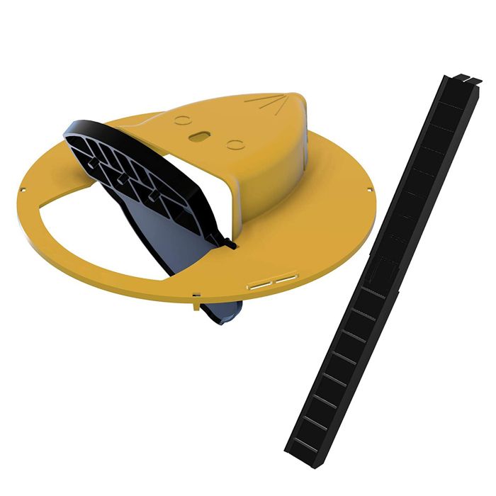 SHI-Piège à Souris Intelligent Réutilisable - Conception à Couvercle Basculant avec Mode de Capture Humain ou Mortel - Design