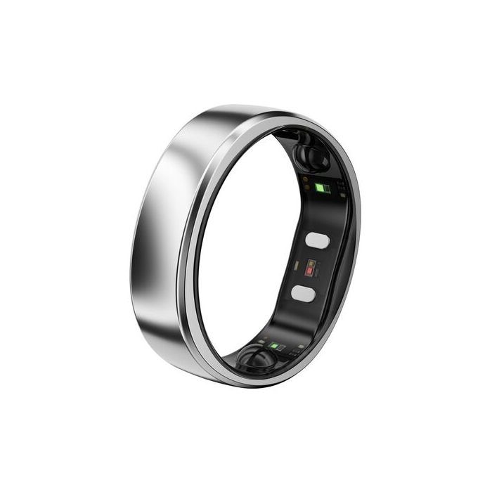 RingConn Gen 2 Air Bague Connectée IA 10 Jours Sommeil FC & Stress iOS/Android(Argent Taille 12)
