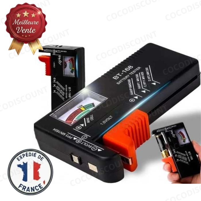 Cobye -Testeur de piles BT-168 – Contrôle précis des batteries AA AAA 9V et piles rechargeables