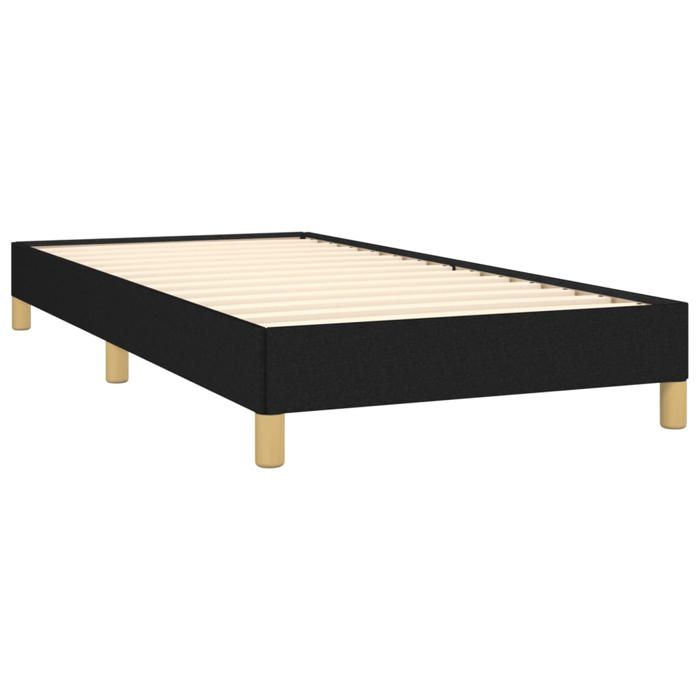 Magnifique Cadre de lit simple - Sommiers à lattes - pour adulte - sans matelas - noir 80x200cm tissu1518