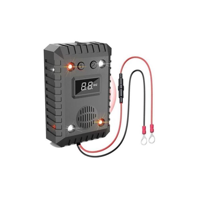 Ultrason Anti-Rongeurs 12V pour Voiture – Lumière Clignotante Éloigne Rats Souris & Fouines