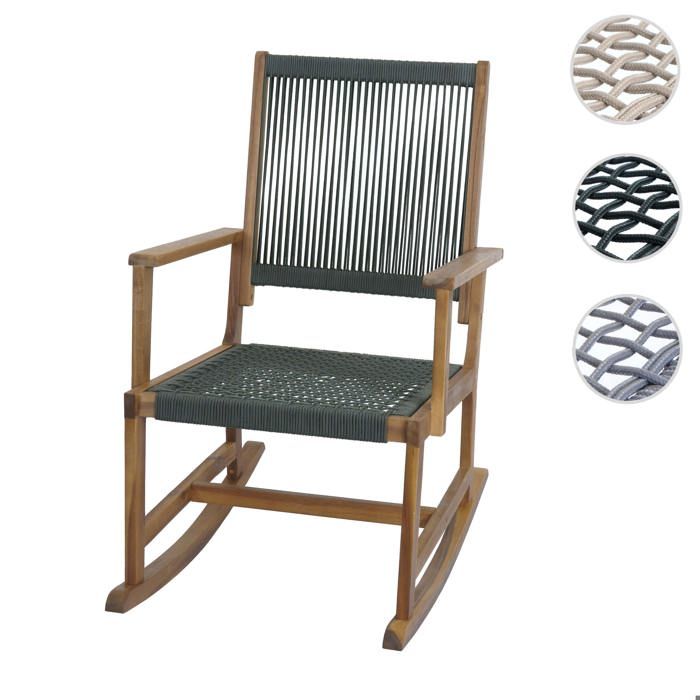 Fauteuil à bascule HWC-P73 vert olive