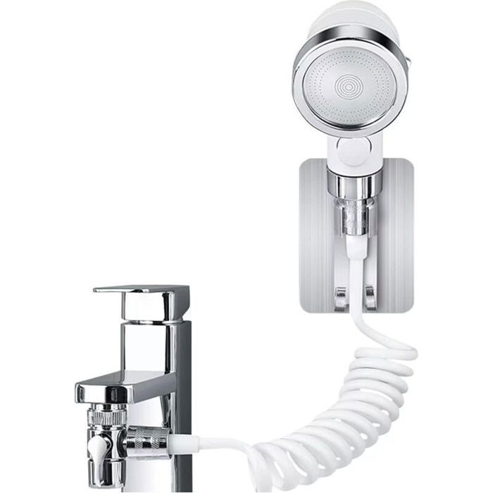 Douchette pour Lavabo Ensemble Pommeau Douche à Main Dans la Salle de Bain avec Tuyau Télescopique de 15m Extensions de robinet