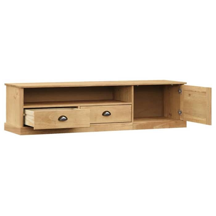 Magnifique Brun Banc TV - Meuble TV VIGO 156x40x40 cm bois massif de pin &&66469