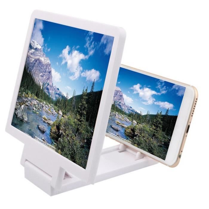 Loupe D'écran 14 Pouces Pour Smartphone | Agrandisseur Pliable Portable, Effet 3D | Pour Regarder Films, Vidéos Plus Confortablement