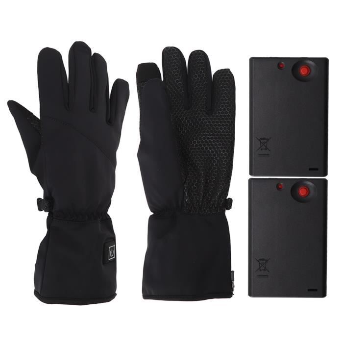 Cikonielf Gants Chauffants D'hiver Gants Chauffants En Cuir Gants Chauds électriques D'hiver