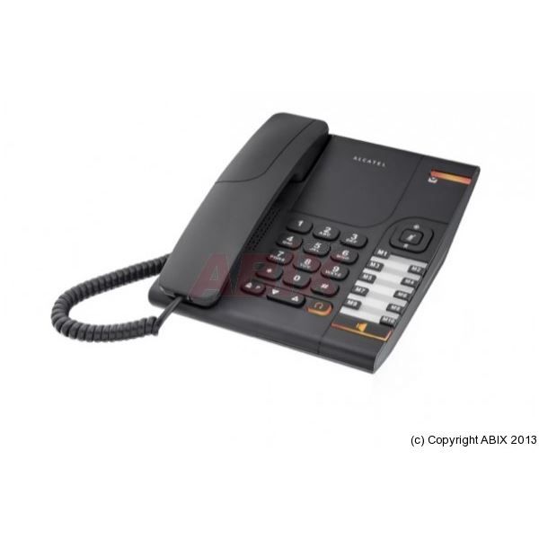 Téléphone filaire Alcatel Temporis Pro 380 avec prise casque - Noir