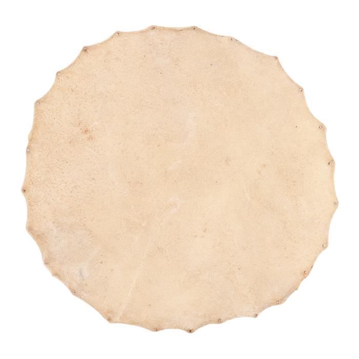 Tête De Tambour Peau De Chèvre 400mm W10C - Pour Bongo, Djembe & Tambours Africains 12 Pouces