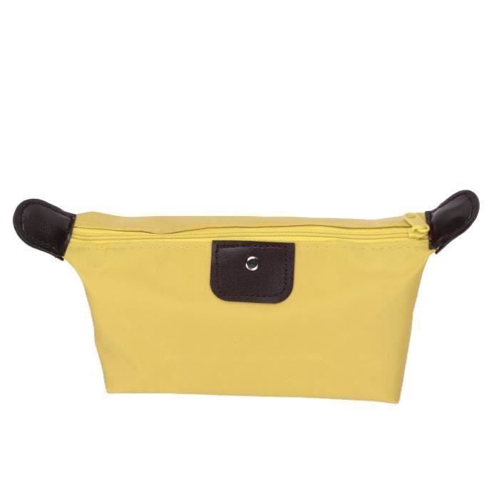Trousse De Maquillage Bric's Qatar Airways - Jaune - Taille Voyage 5x8