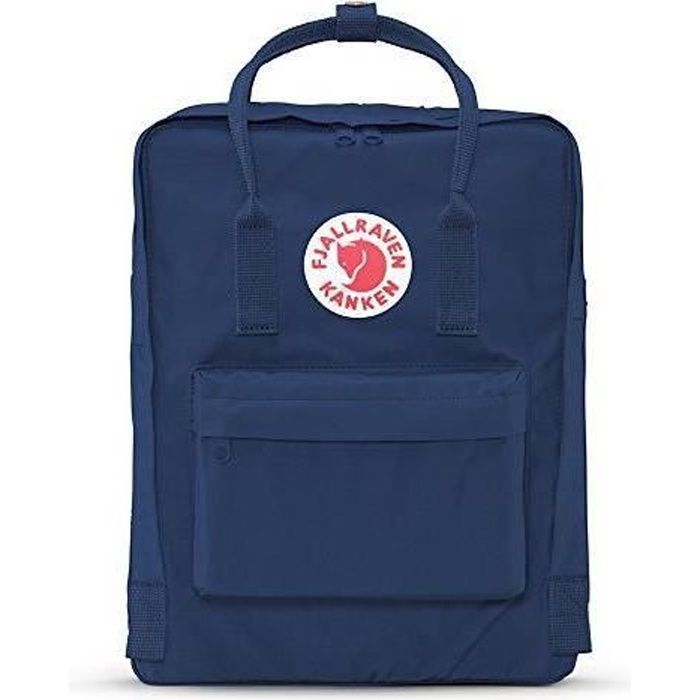 Fjallraven Sac dos Femme Homme 38cm 16L Bleu Fonc Vinylon
