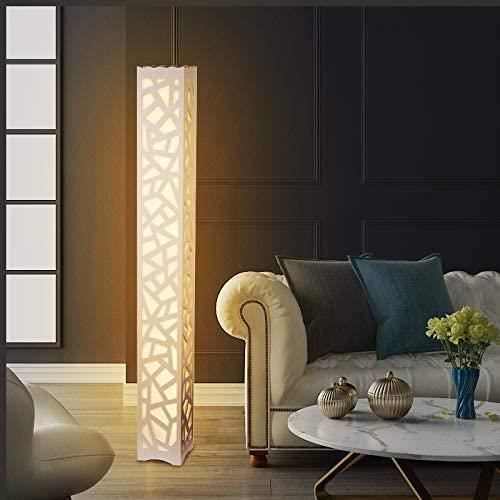 Moderne Lampe de Sol, LED Lampadaire Blanc Chaud PVC Bois Plaque en  Plastique à Pédale Intérieur Éclairage Parfait pour la Mais[210] -  Cdiscount Maison