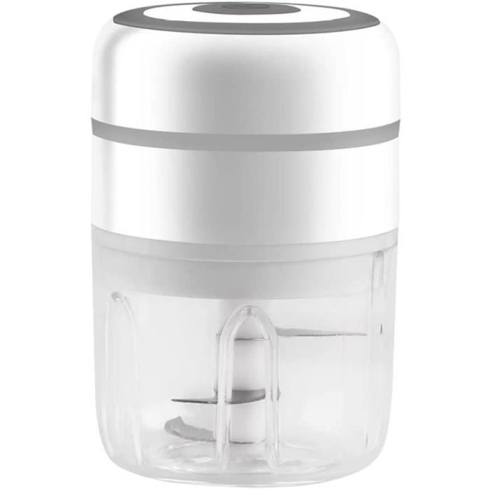 Mini Hachoir à Ail électrique, Hachoir à Ail USB 250 Ml, Hachoir à Légumes, Hachoir à Oignons