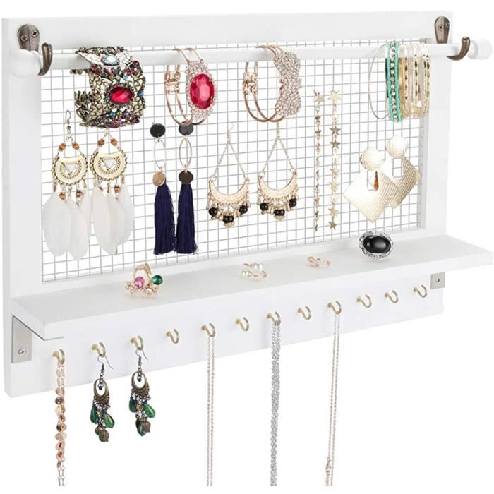 Boîte à Bracelets Rectangulaire En Velours Transparent Kuber - 5 Tiges - Fermeture Magnétique - Marron