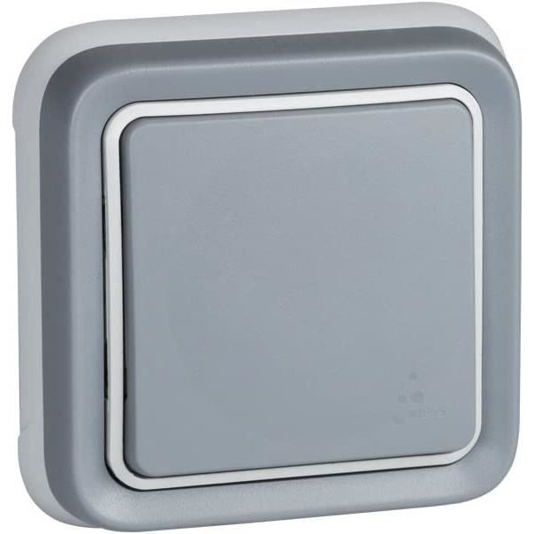 Interrupteur à bascule marche/arrêt gris 10amp/250volts