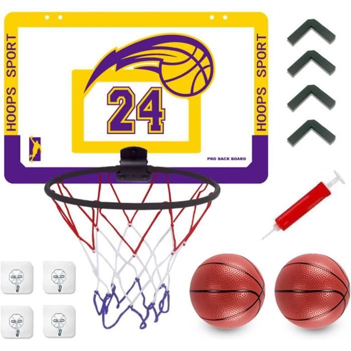 Mini Panier de Basket Mural pour Enfants Interieur, pour Porte Mur Monté et  Chambre à Coucher, Bureau Basketball Hoop - Cdiscount Sport
