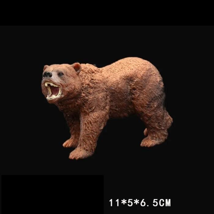 Figurine animale1 - Figurine d'ours brun de simulation de volaille de ferme r?�aliste pour 