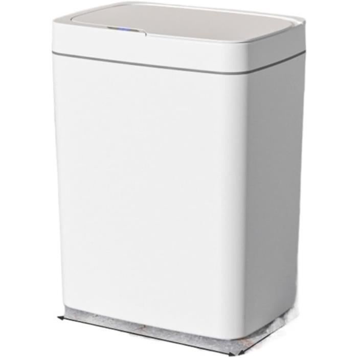 Poubelle De Cuisine 13 Gallons Avec Capteur - Couvercle Papillon, Noir Mat, Solide
