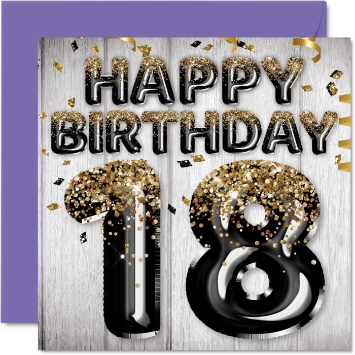 Carte D'anniversaire Pour Un Fils - 18 Ans, Style Célébrité, Carte De Vœux Originale
