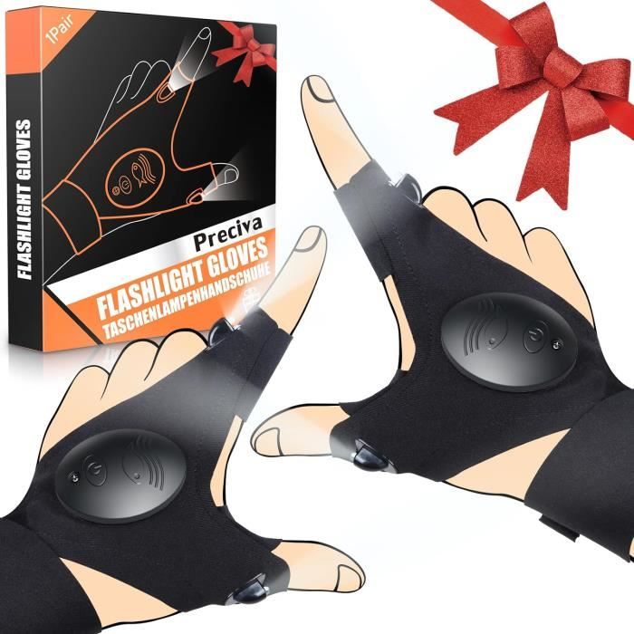 Cadeau Homme Gants LED - Cadeau Original Homme Gants LED avec Lumières étanches Cadeau Homme Gants LED - Cadeau Original Homme Gants LED avec Lumières étanches