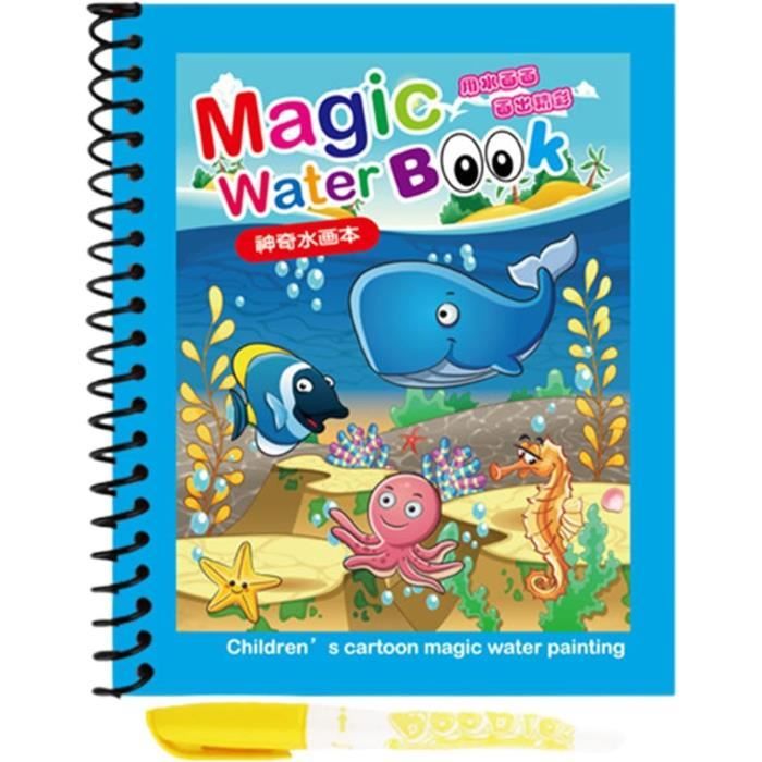 Livres de coloriage de l'eau - Livres de coloriage réutilisables Water