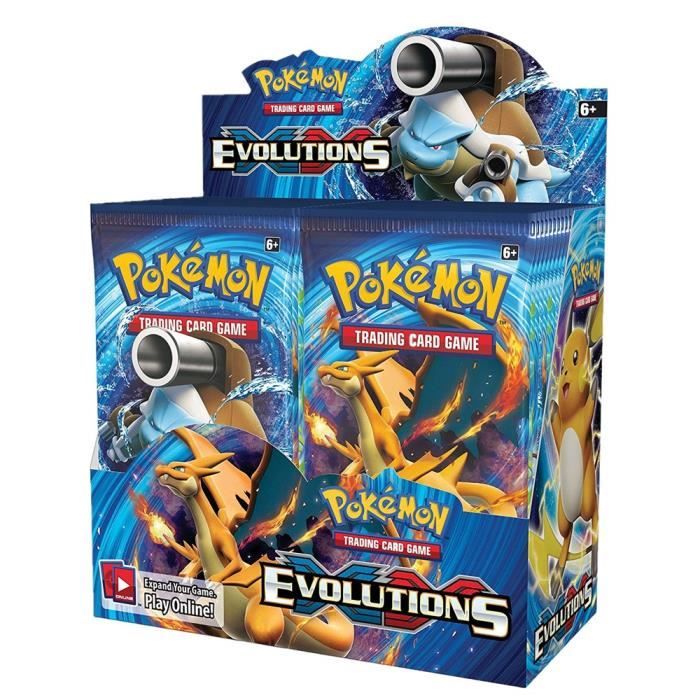 INEDIT BOOSTER 36 PAQUETS CARTES POKEMON EVOLUTIONS 324 CARTES AVEC CARTES RARES Cdiscount