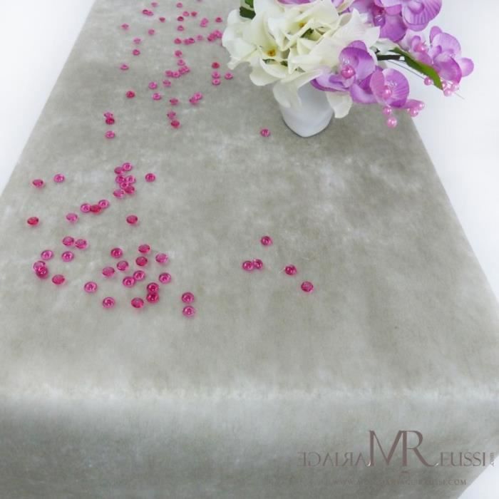 Chemin De Table Intisse Gris 29cm X 10m Decoration Mariage Fete