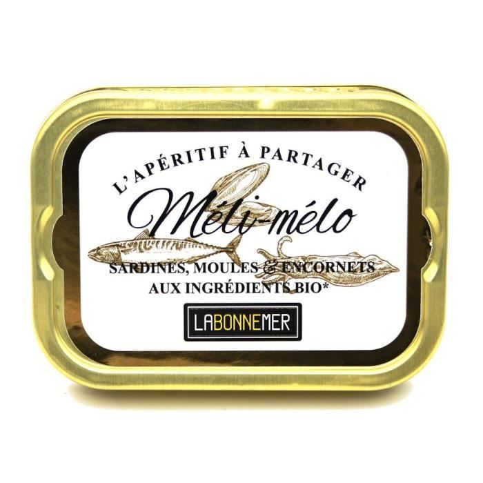 Plat cuisiné Méli mélo de la mer ingrédients bio Fabriqué en France