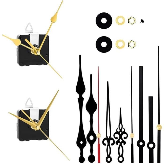Bailinks 4 Pièces Kit De Mécanisme Horloge Murale, Mécanisme D'horloge
