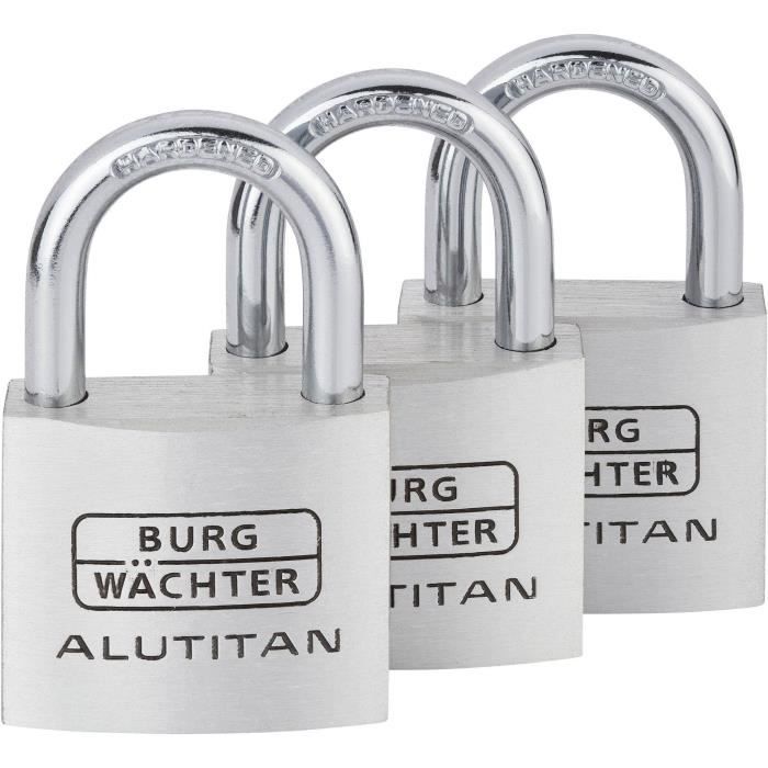 Burg Wächter 770 40 SB - Lucchetto cilindrico con ferramenta da 6,5 mm