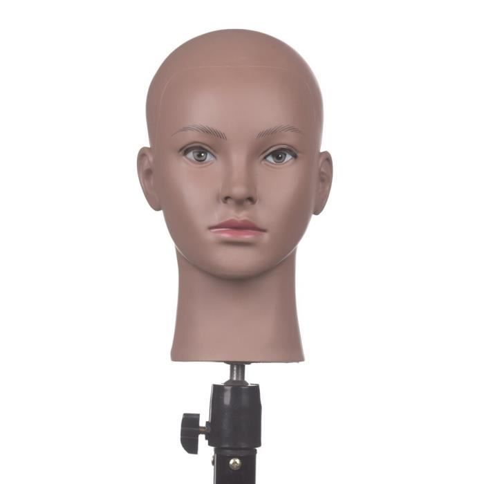 Tête De Mannequin Pour Perruque / Affichage - Blanche, En PVC, Neuf