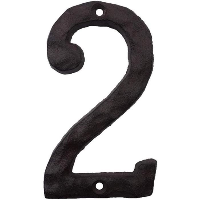 Pilang Zxxin-numéro De Maison, Montage Mural Fonte 8cm Fer De