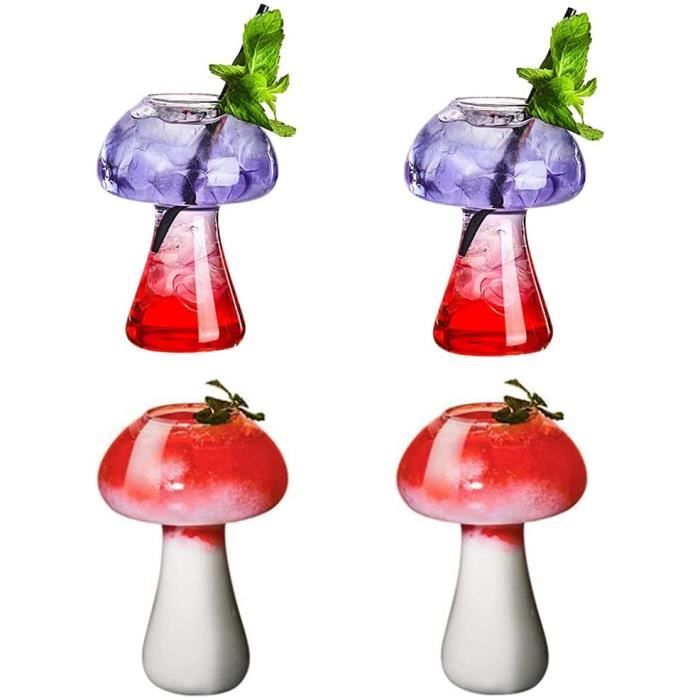 Verre 16 Oz - Champignon, Arc-en-ciel, Boucle & Fleur