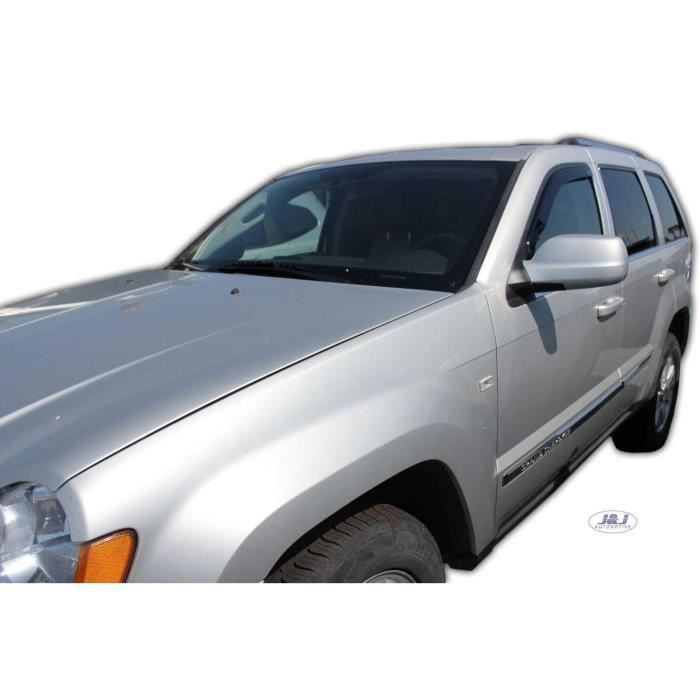 Heko Deflecteurs D'air Déflecteurs De Vent Compatible Avec Jeep Grand Cherokee 2005 2011 Ensemble 4 Pieces Noir Fume Aerodynamique Montage Facile Heko Deflecteurs D'air Déflecteurs De Vent Compatible Avec Jeep Grand Cherokee 2005 2011 Ensemble 4 Pieces Noir Fume Aerodynamique Montage Facile