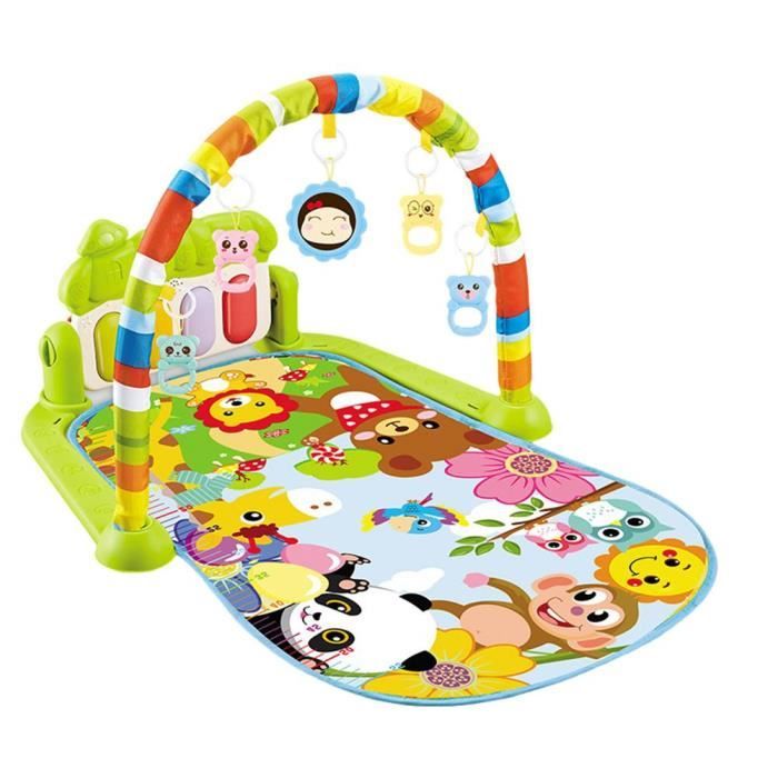 Tapis D Eveil Tapis De Jeu Musical Pour Bebes De 3 A 6 A 12 Mois Avec Pedale Piano Gymnastique Avec Poupee Suspendue Type E Cdiscount Puericulture Eveil Bebe