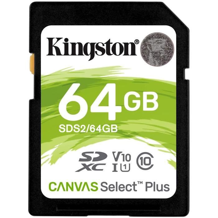 Carte SD Kingston Canvas Select Plus Classe 10 UHS I - vue 2