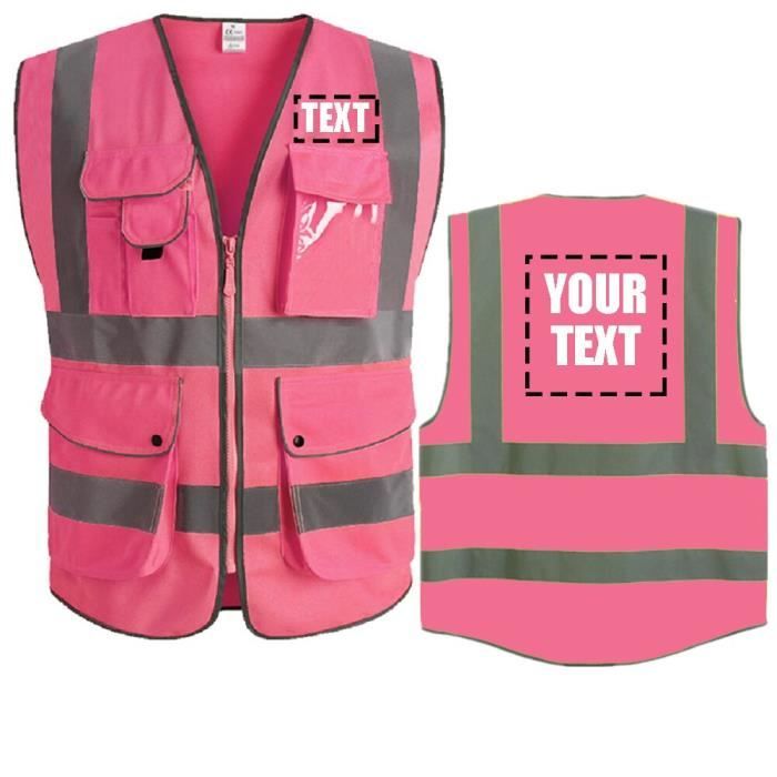 Gilet haute visibilité rose 2025