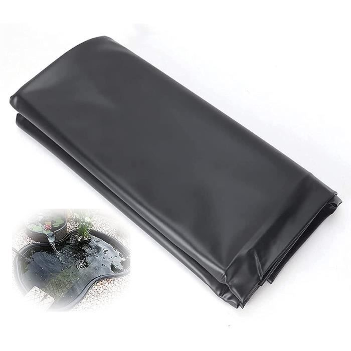 Ufgwhirl Bache Bassin Epdm 5x6m(16.4x19.6ft) 0.4mm Épaisseur Bâche pour Bassin,Pliable sous-Couche Facile à Découper,Doublure D'étangs Bâches D' étang de Membrane de Jardin pour Bassin Koi,Fontaines