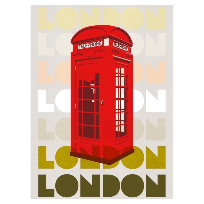 TRAVEL Signature Poster London3 21x30 cm Cdiscount Maison