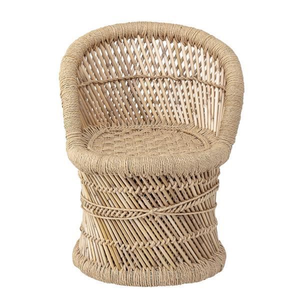 fauteuil enfant makoto bloomingville - naturel - bambou - jute - l30xh51xw31 cm