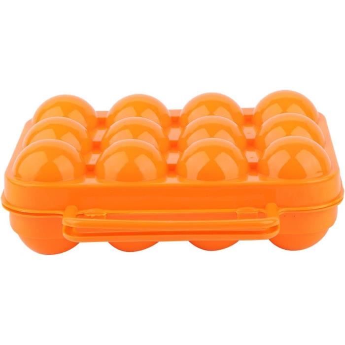 Boîte De Transport Pour œufs - Lot De 2 - Protection Anti-choc - Pour Randonnée, Camping, Pique-nique - ABS Incassable
