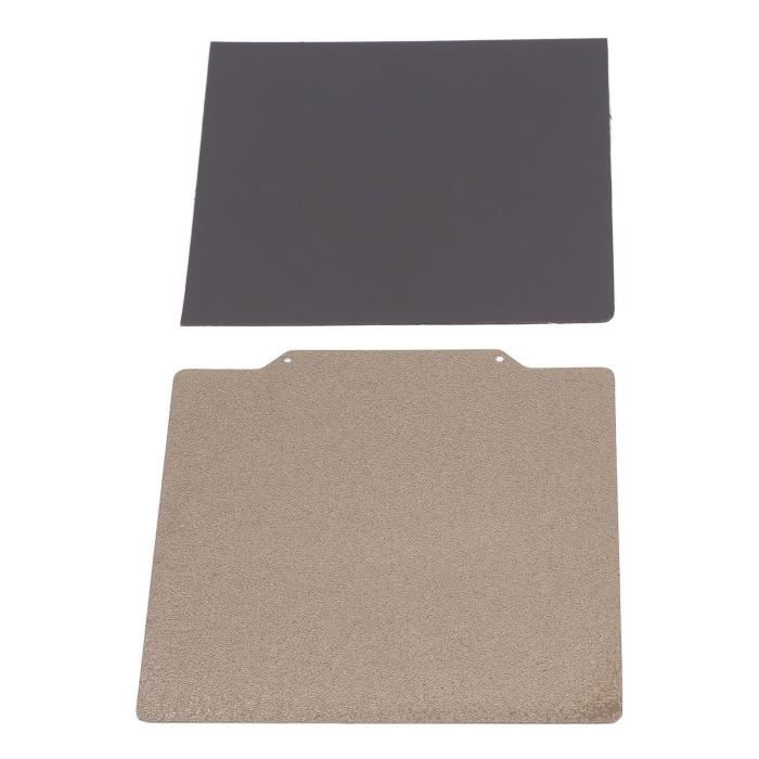 Plaque PEI Double Face Lisse/Givrée 270x270 Mm – Lit D'Impression 3D Pour Flsun Super Racer PLA PETG ABS