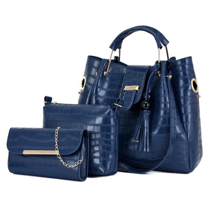Sac Main Femme Bleu Prix Bas main image 1