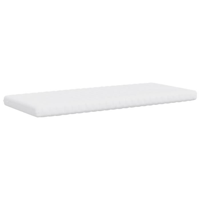 Matelas en mousse blanc 100x200 cm 7 zones dureté 20 ILD - CUQUE