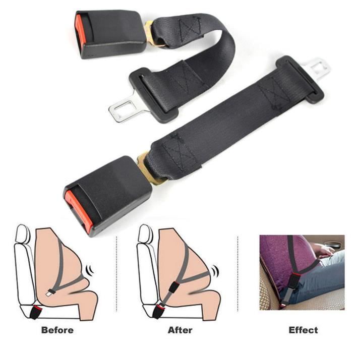 Réglable 36 cm Voiture Auto Siège Sécurité Courroie Seatbelt Extension Extender boucle NOUVEAU